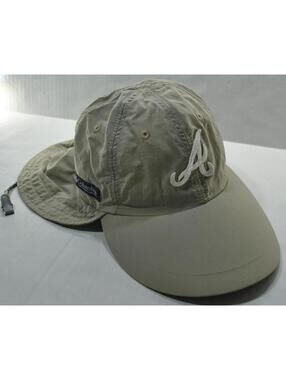 Atlanta Braves Columbia Sportswear Fishing Sun Beach Shade Hat Cap Tan One Size